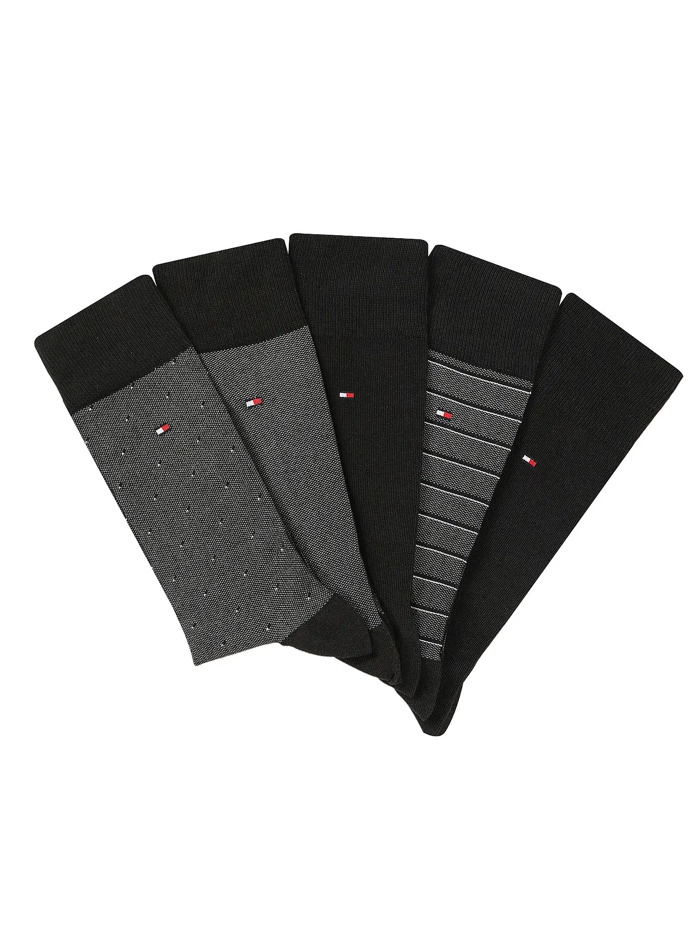 TOMMY HILFIGER | Socken Geschenkbox 5er Pkg black | 